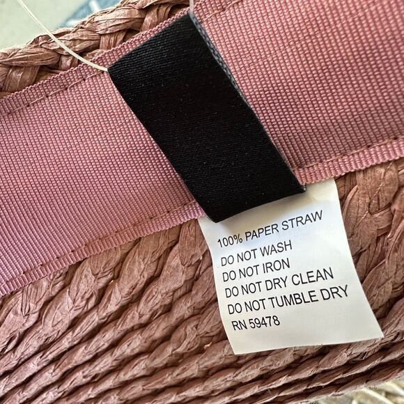 Renato Balestra Pink Paper Straw Visor - Picture 5 of 6